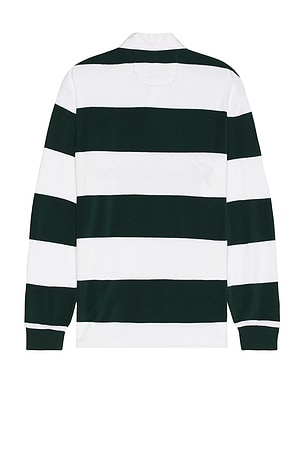 Polo Ralph Lauren Wimbledon Terry Graphic Rugby Shirt in Green,White