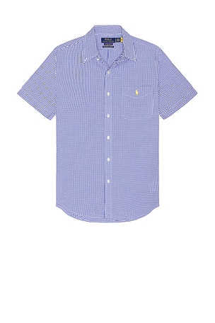 Seersucker Pocket Sport Shirt Polo Ralph Lauren