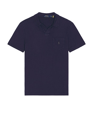 Short Sleeve Johnny Collar Polo Polo Ralph Lauren