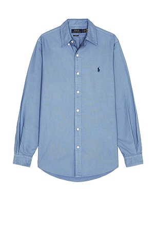 Long Sleeve Garment Dyed Oxford Sport Shirt Polo Ralph Lauren
