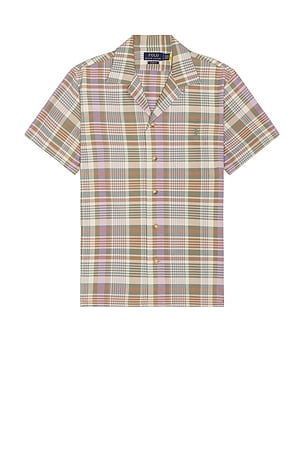 Short Sleeve Classic Oxford Andy Camp Shirt Polo Ralph Lauren