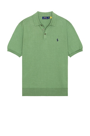 Short Sleeve Cotton Placket Pullover Sweater Polo Ralph Lauren