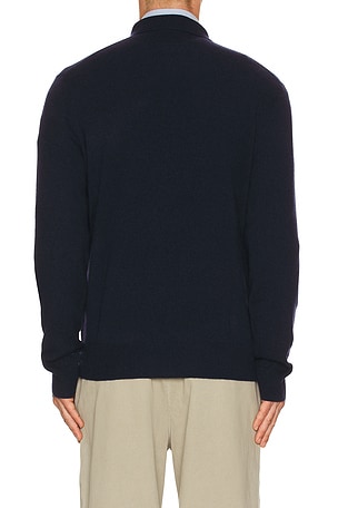 Polo Ralph Lauren Lux Merino Johnny Collar Sweater in Navy