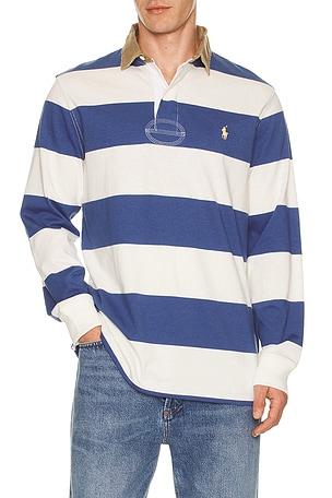 Long Sleeve Collared Rugby Shirt Polo Ralph Lauren