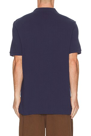 Oakley Factory Team Polo Ralph Lauren Short Sleeve Basic Mesh Novelty Bear Polo in Blue