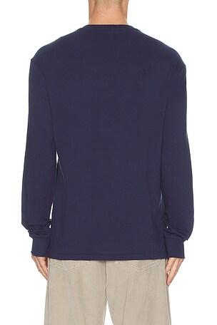 Oyster Polo Ralph Lauren Long Sleeve Graphic Novelty Bear T-Shirt in White