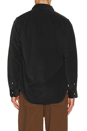 Polo Ralph Lauren Long Sleeve Corduroy Sport Shirt in Black