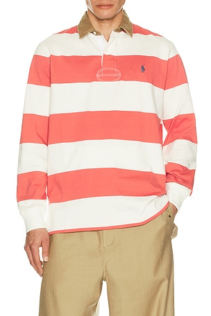 Long Sleeve Collared Rugby Shirt Polo Ralph Lauren