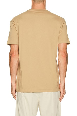 Polo Ralph Lauren Short Sleeve Crewneck Pocket Tee in Tan