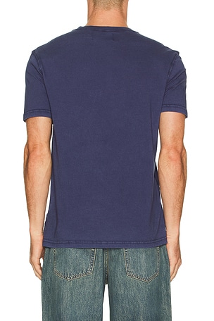 Polo Ralph Lauren Short Sleeve Slub Jersey Henley Tee in Navy
