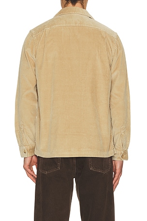 Polo Ralph Lauren Wide Wale Corduroy Teton Camp Shirt in Tan
