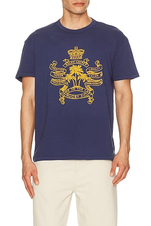 Short Sleeve Uneven Jersey Rugby F.c. Graphic Printed T-shirt Polo Ralph Lauren