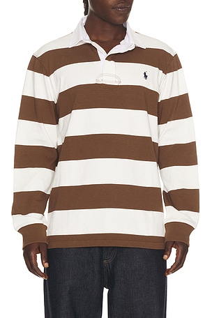 Long Sleeve Iconic Rugby Stripe Polo Polo Ralph Lauren
