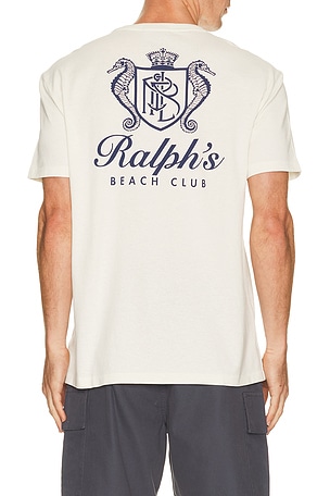 Polo Ralph Lauren Beach Club Print T-Shirt in White