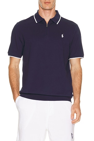 Short Sleeve Half Zip Polo Polo Ralph Lauren
