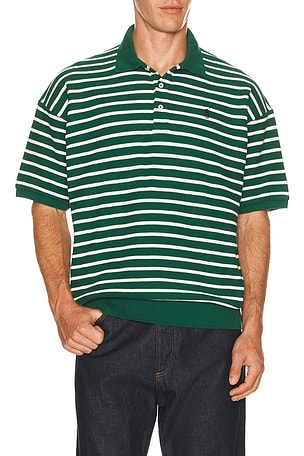 Jacquard Textured Striped Polo Polo Ralph Lauren