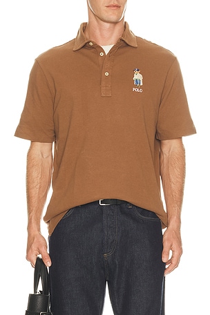 Short Sleeve Basic Mesh Litchfield Bear Polo Polo Ralph Lauren