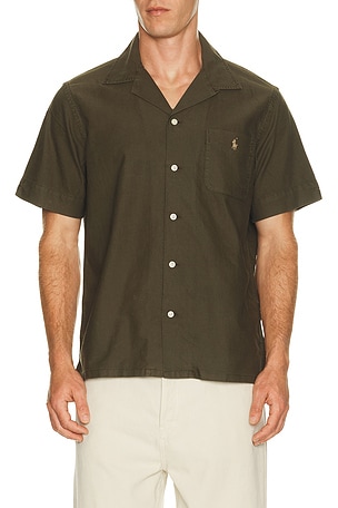Short-sleeve Garment Dyed Andy Camp Sport Shirt Polo Ralph Lauren