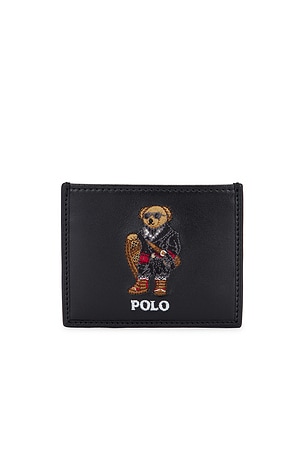 Leather Holiday Bear Card Case Polo Ralph Lauren