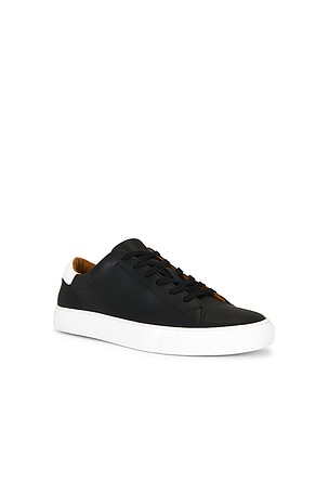 Polo Ralph Lauren Jermain Cloudy Leather Sneaker in Black