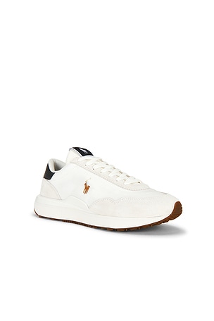 Polo Ralph Lauren Train 89 Suede & Nylon Low Top Sneaker in White