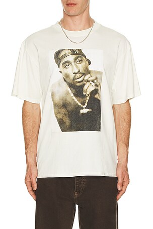 Philcos Tupac Smoke Tee in Cream