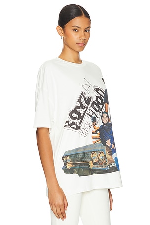 Philcos Boyz N The Hood Car Lean Boxy Tee in Ivory