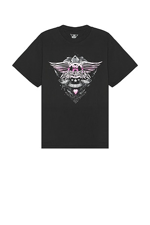 Aerosmith Pink Chrome Boxy Tee Philcos