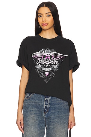 Aerosmith Pink Chrome Boxy Tee Philcos