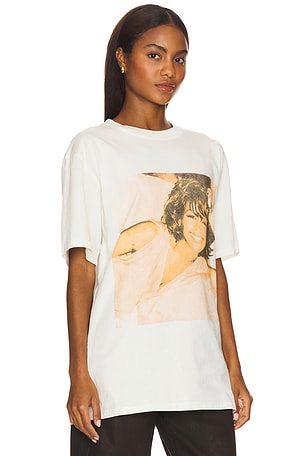 Philcos Whitney Houston Guitar Tee in Cream