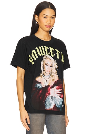 Philcos Saweetie Gold Tee in Black