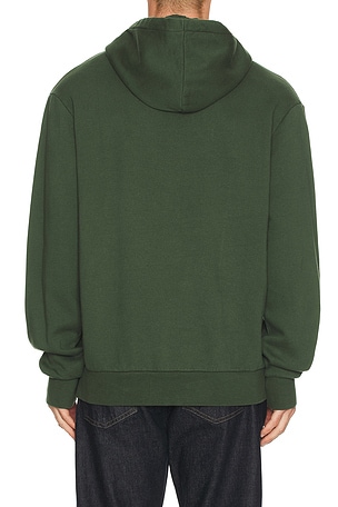 Palmes Stitch Hooded Sweatshirt in Green