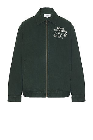 Palmes Fifth Zip Jacket in Dark Green