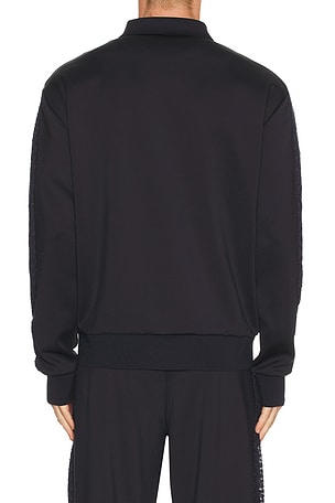 Palmes Tricot Track Jacket in Navy