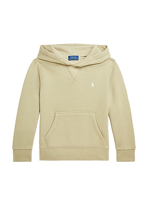 Polo Ralph Lauren Kids Fleece Hoodie in Tan