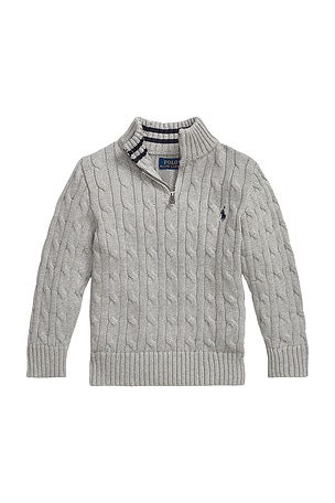 Long Sleeve Cable Knit Half-Zip Sweater Polo Ralph Lauren