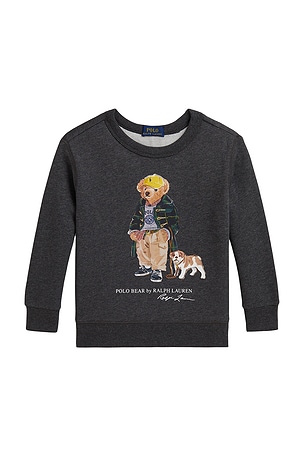 Long Sleeve Fleece Bear Graphic Crewneck Sweatshirt Polo Ralph Lauren