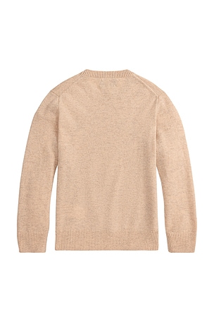 Polo Ralph Lauren Long Sleeve Crewneck Sweater in Beige