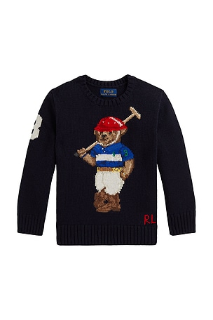Kids Cotton Rl Polo Bear Crewneck Sweater Polo Ralph Lauren
