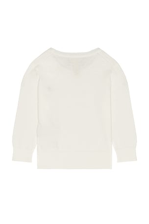 Polo Ralph Lauren Long Sleeve Cotton Cable Knit Crewneck Sweater in White