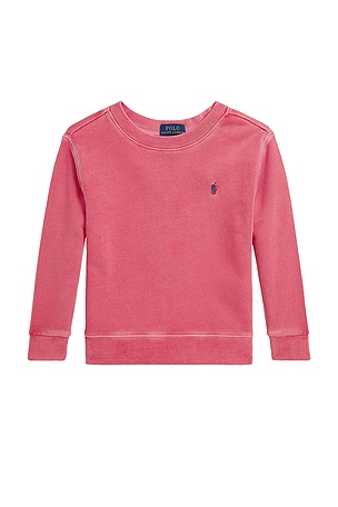 Kids Long-Sleeve Cotton Loopback Crewneck Sweatshirt Polo Ralph Lauren