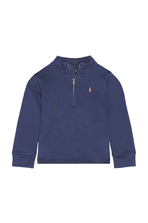 Long Sleeve Interlock Mock Neck Half Zip Polo Ralph Lauren