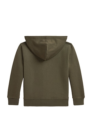 Polo Ralph Lauren Kids Fleece Full Zip Hoodie in Olive