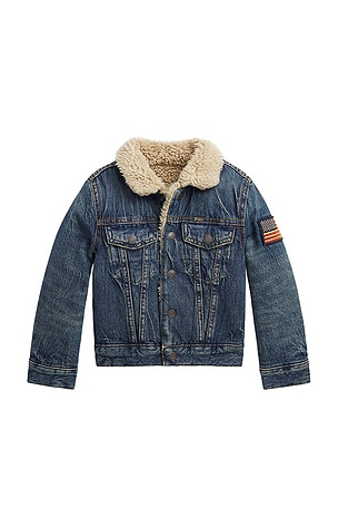 Kids Denim Sherpa Trucker Jacket Polo Ralph Lauren