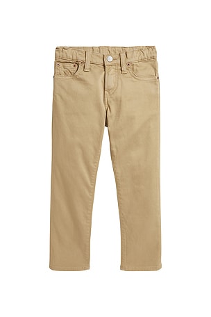 Polo Ralph Lauren Kids Stretch Sateen 5-pocket Sulivan Pant in Tan