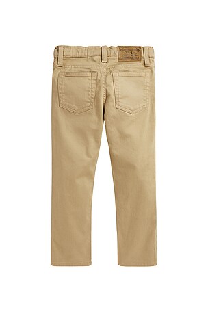 Polo Ralph Lauren Kids Stretch Sateen 5-pocket Sulivan Pant in Tan