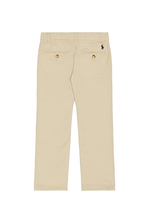 Polo Ralph Lauren Kids Slim Fit Cotton Chino Pant in Tan