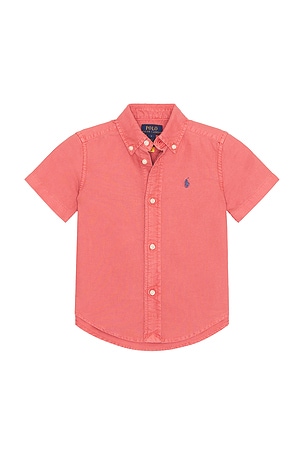 Kids Short Sleeve Oxford Collared Sport Shirt Polo Ralph Lauren
