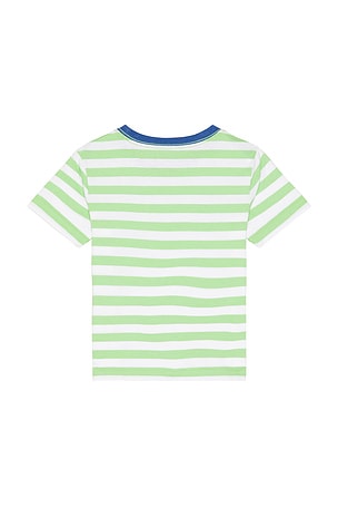 Polo Ralph Lauren Short Sleeve Jersey Knit Striped T-shirt in Green