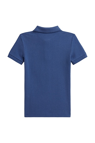 Polo Ralph Lauren Kids Short Sleeve Basic Mesh Polo Shirt in Blue
